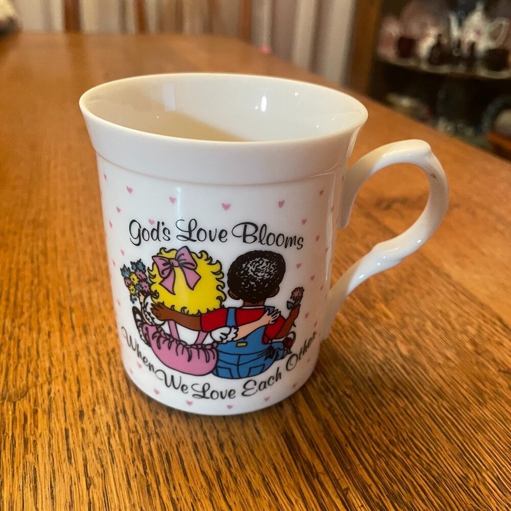God's Love Blooms Themed Bone China Coffee Cup Mug Crystal Cathedral Ministries